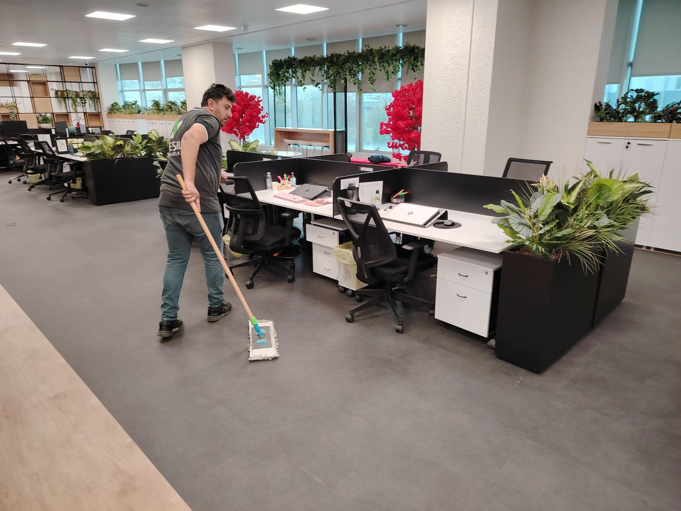 Açık ofis genel temizliği