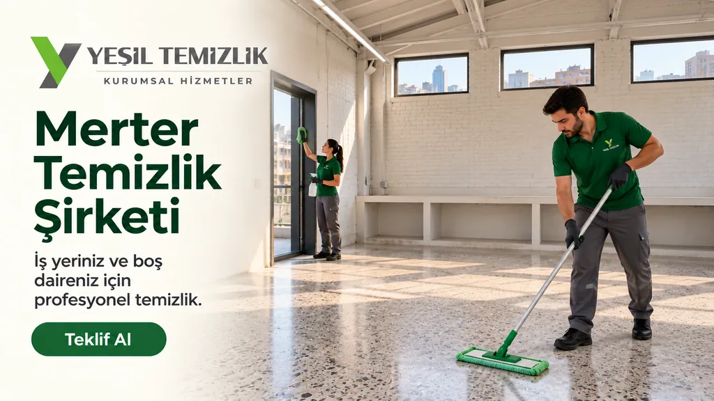 Merter Temizlik Şirketi, iş yeriniz ve boş daireniz için profesyonel temizlik